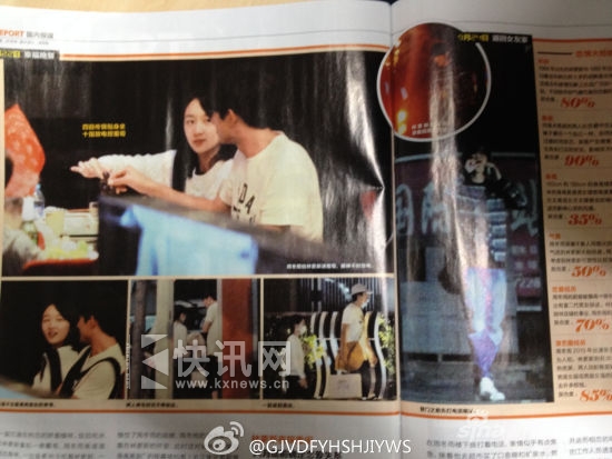 周冬雨林更新深夜甜蜜相拥 传8月底相恋