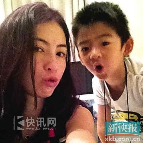 张柏芝又被质疑了! 疑带Lucas翘课外游新加坡(图)