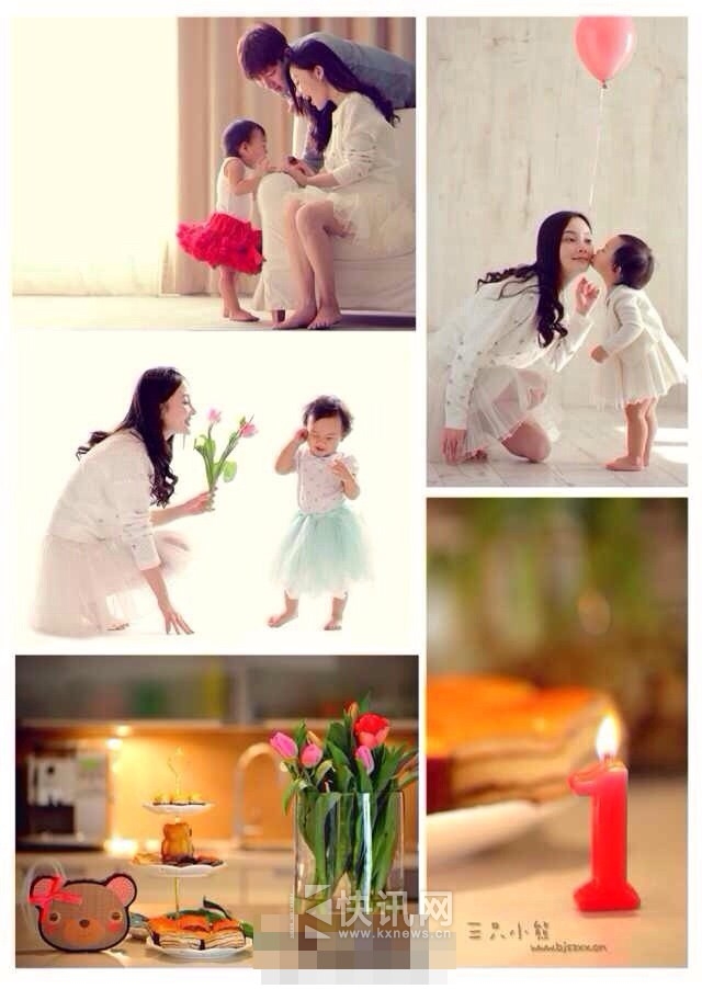 李小璐晒全家福 贾乃亮半裸抱女儿出镜
