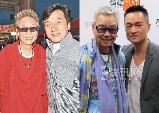 陈自强与成龙( 左图)