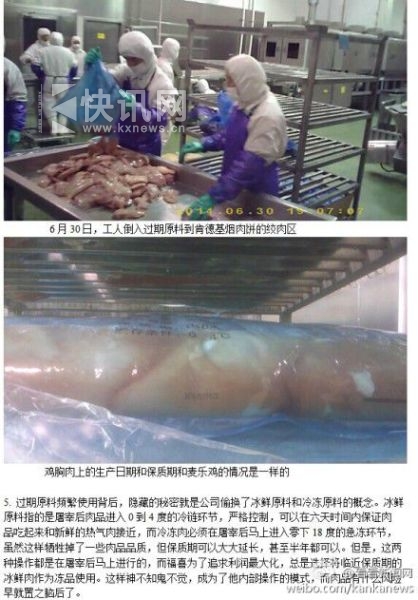 曝麦当劳、肯德基等洋快餐供应商食品安全黑幕 图据上海广播电视台电视新闻中心官方
曝麦当劳、肯德基等洋快餐供应商食品安全黑幕 图据上海广播电视台电视新闻中心官方