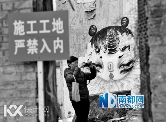 上海走红涂鸦创作者:涂鸦没了很正常(图)