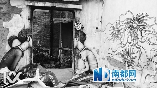 上海走红涂鸦创作者:涂鸦没了很正常(图)