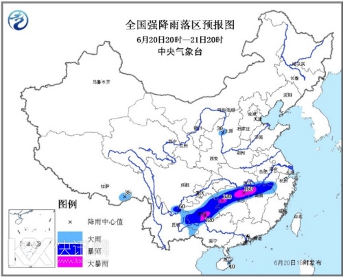 云贵湖南江西等多地有大到暴雨局地有雷暴大风