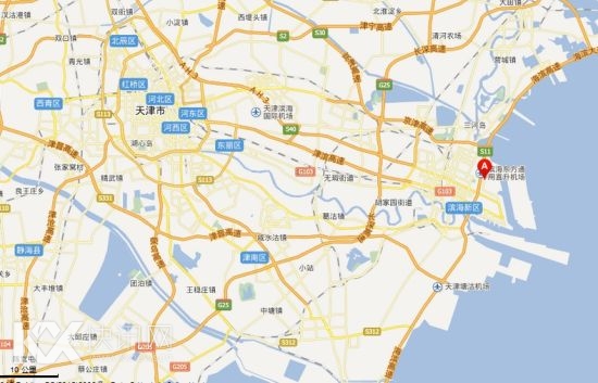 图中A所在位置,即为瑞海国际物流公司所在地。 图中A所在位置,即为瑞海国际物流公司所在地。