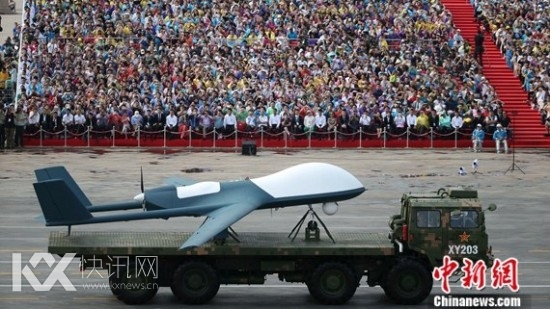 无人机方队接受检阅