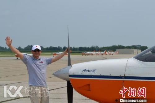 美国通用航空公司董事长张博将开启环球飞行。 陶煌蟒摄 美国通用航空公司董事长张博将开启环球飞行。 陶煌蟒摄